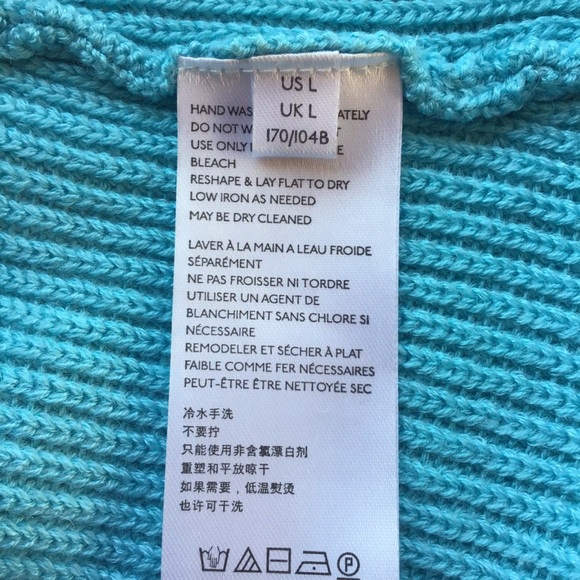 Free People Beach Orchid Turquoise Blue Convertible Sweater Dress - Picture 13 of 14